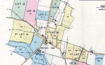 Church Farm comprising yellow coloured land marked Lot 9 in this sale particular plan of 1918 [MH60]